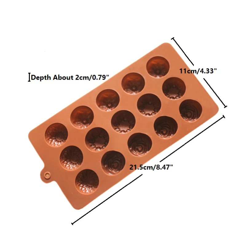 1 шт цветок силиконовые формы для шоколада ледяной куб лоток сахарные конфеты