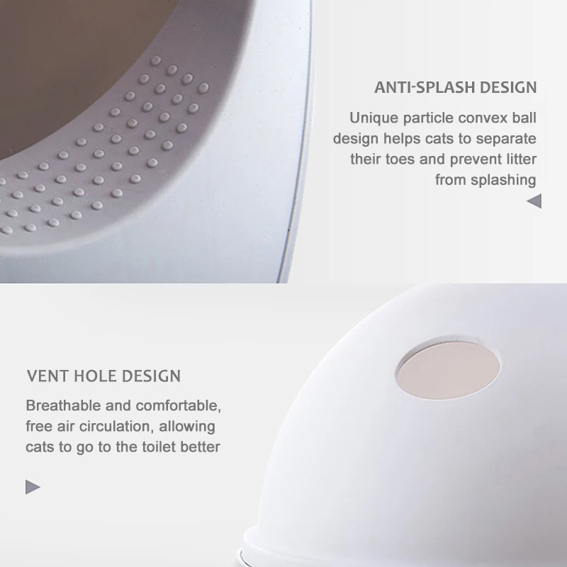 Контейнеры для кошачьего туалета домашних животных Закрытый бокс наполнителя