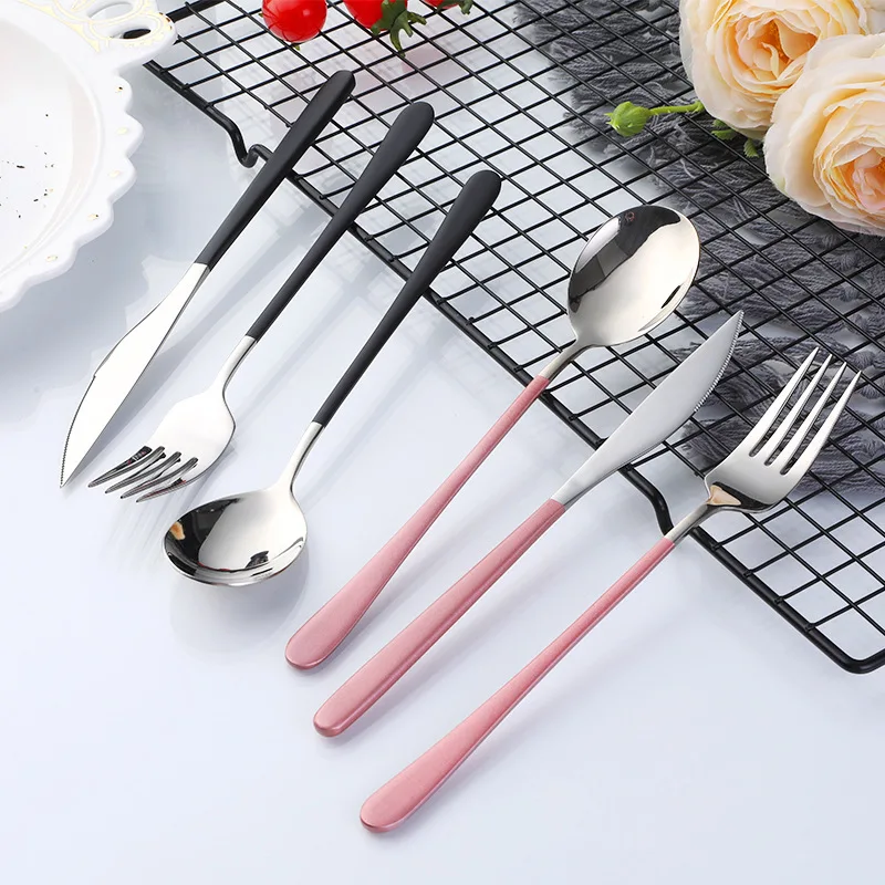 304 корейский Ресторан из нержавеющей стали столовые приборы в западном стиле