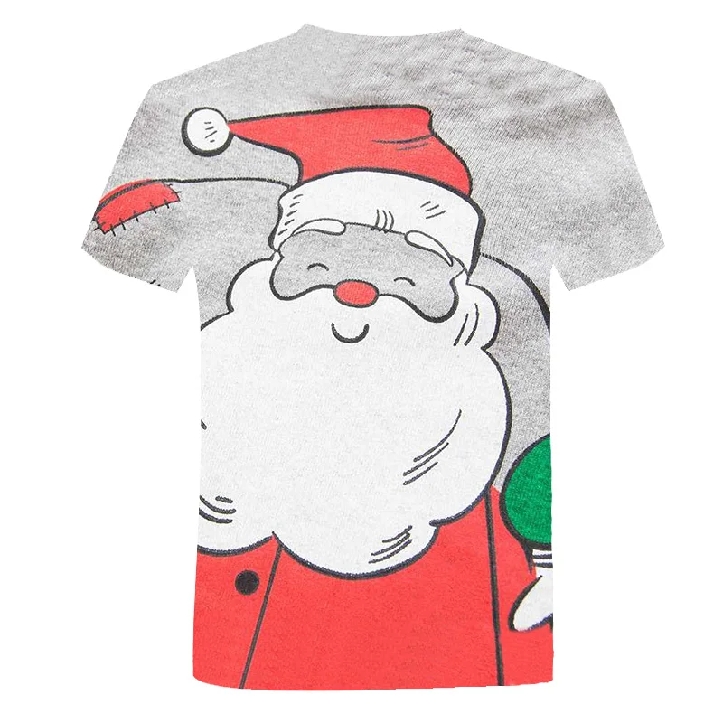 

2020 Summer New children Blue Santa Claus 3D Printed T-Shirts Fashion Movement Casual Unisex Boy And Girls Tops 4T-14T