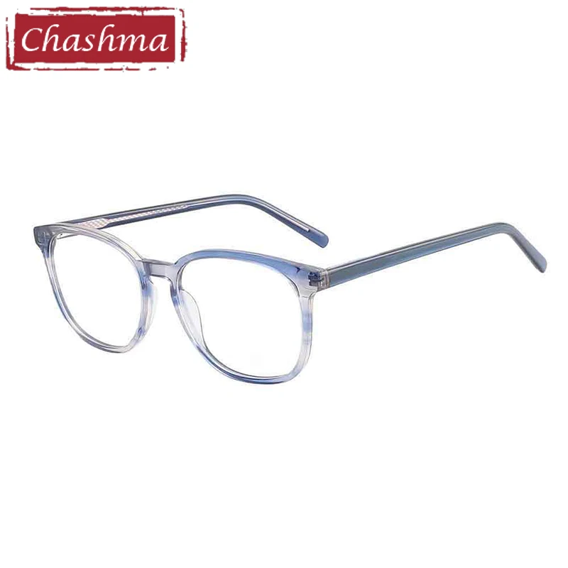 

Chashma Men Square Frame Acetate Girl Blue Eyewear Student Prescription Glasses Women Optical Spectacle