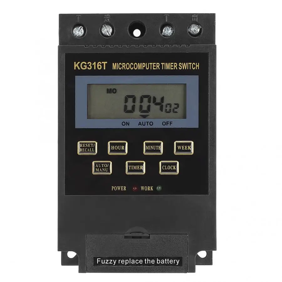220V Weekly Timer Switch Microcomputer On Off Control Programmable Time Relay | Безопасность и защита