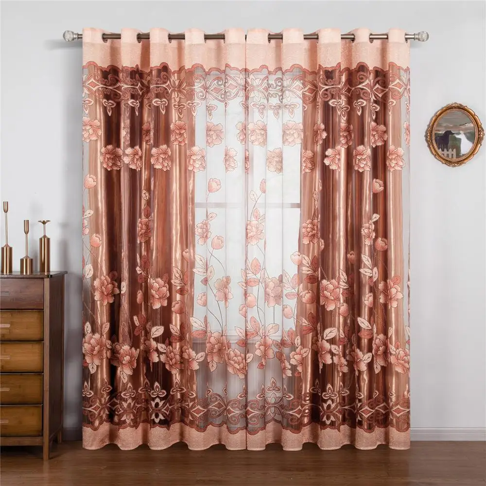 YokiSTG жаккардовые отвесные шторы для гостиной спальни кухонные занавески тюль