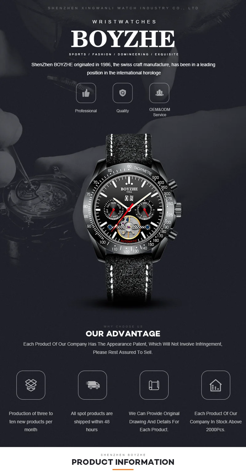 BOYZHE Мужские автоматические механические часы лучший бренд класса люкс Tourbillon часы мужские спортивные календарь Модные Военные horloges mannen