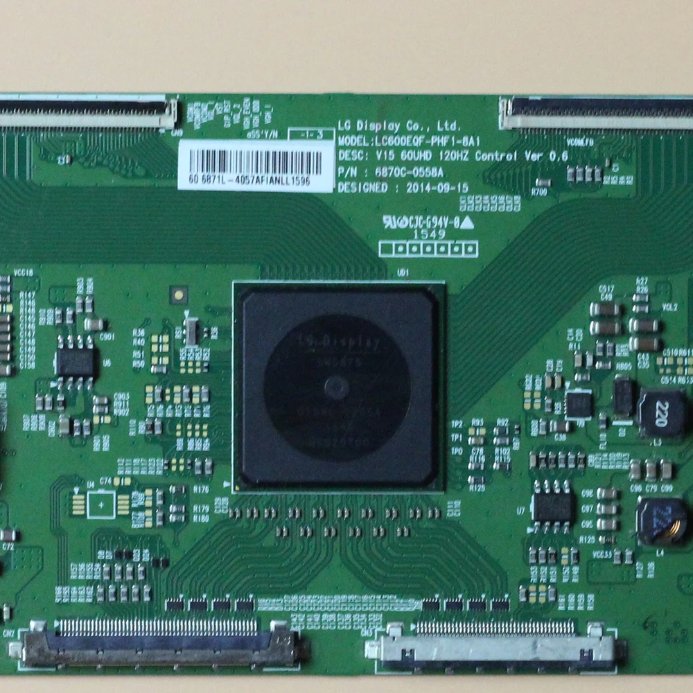 6870C-0558A TCON плата LC600EQF-PHF 1-8A1 60-дюймовая оригинальная логическая V15 60UHD 120HZ Control Ver 0 6 -