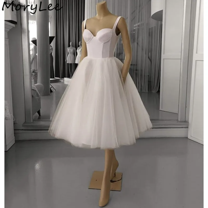 

Prom Dresses Ivory Sweetheart Sleeveless Short Soft Tulle Pleated Prom Dresses With Zipper Back vestidos de fiesta de noche