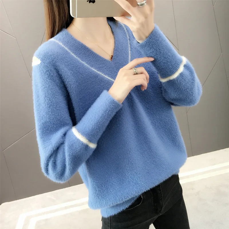 

Sweater Women Fashion 2021 Winter Yellow Knitted Women Sweater one