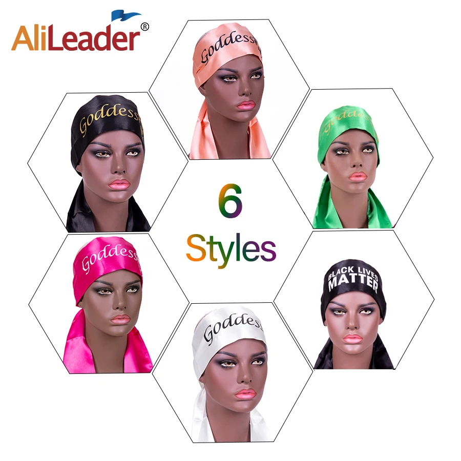 Alileader Satin Edge Scarves For Wig Holder Grip Headband Soft Laying Scarf Wrap Hair Band | Шиньоны и парики