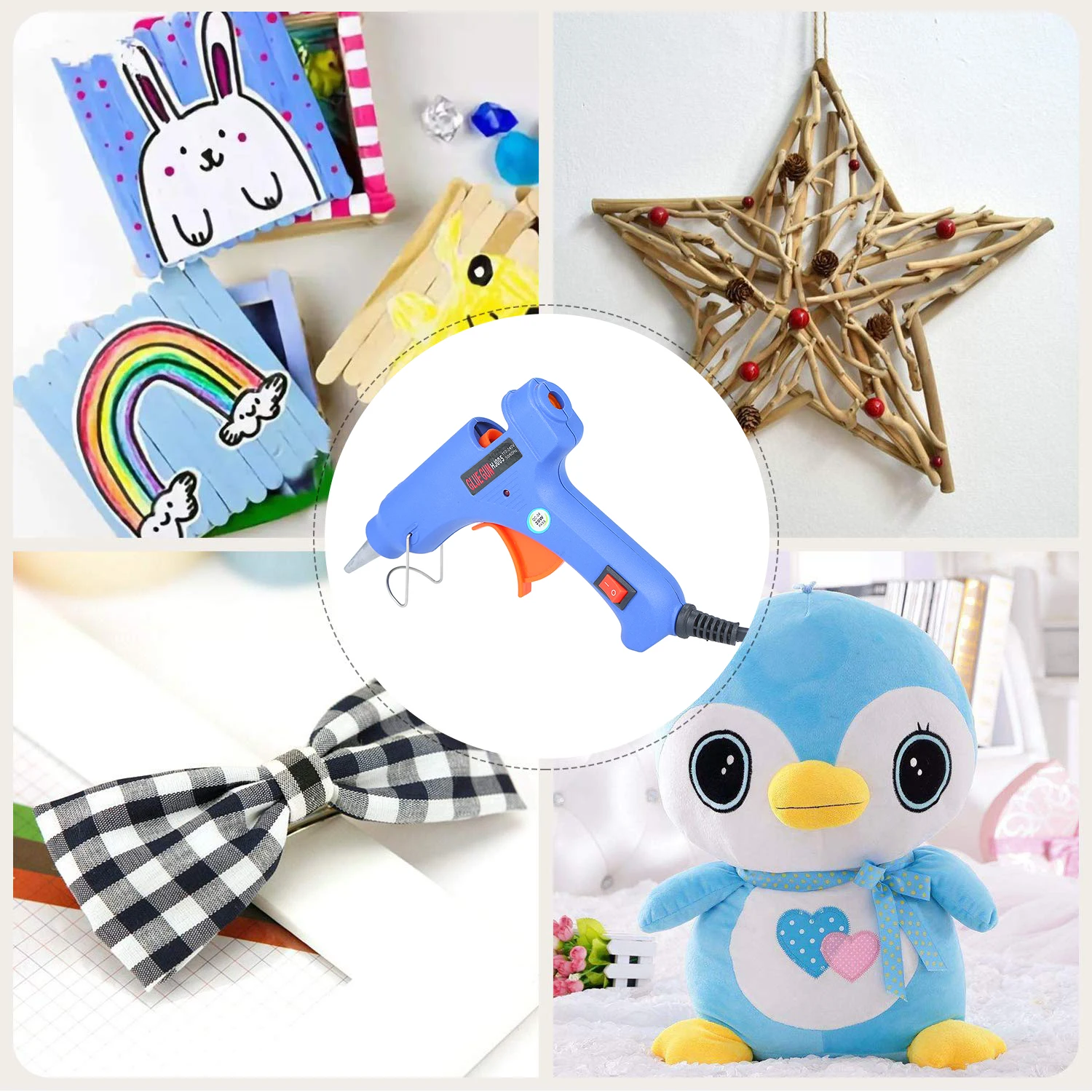 Пистолет клеевой промышленный 20 Вт с кнопкой переключения | Инструменты