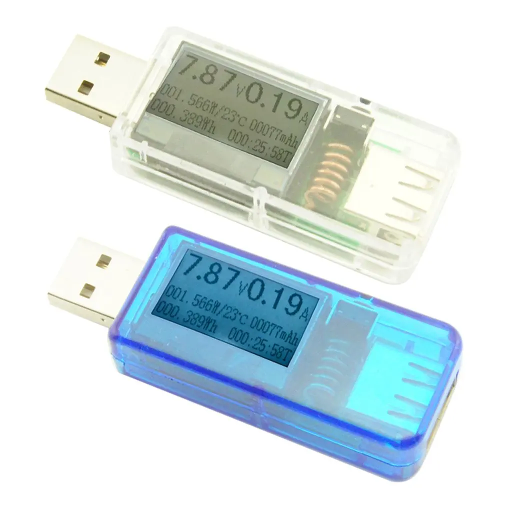 Мини 12 в 1 цифровой USB тестер постоянного тока вольтметр измеритель напряжения