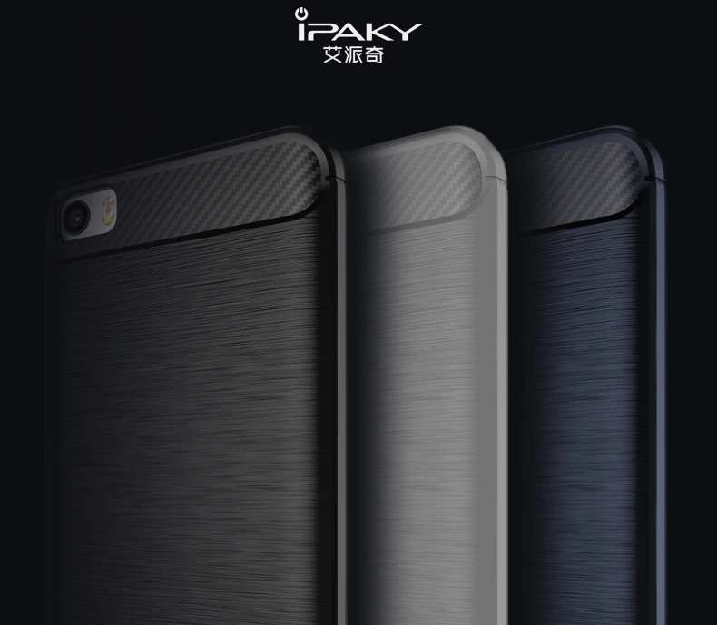 mi5 case ipaky silicone cover For xiaomi Cover xiomi pro Slim Brushed TPU mi 5 m5 Phone cases 5.15&quot |