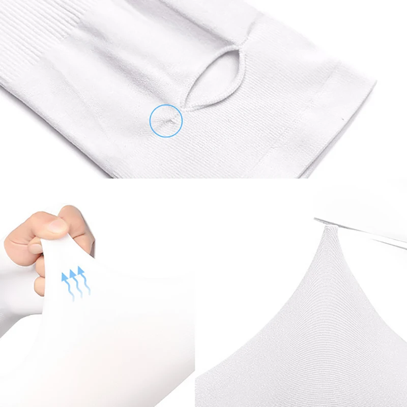 

8 Pairs of Ice Silk Sun Sleeves Summer Men and Women Gloves Outdoor Riding Arm Sleeves