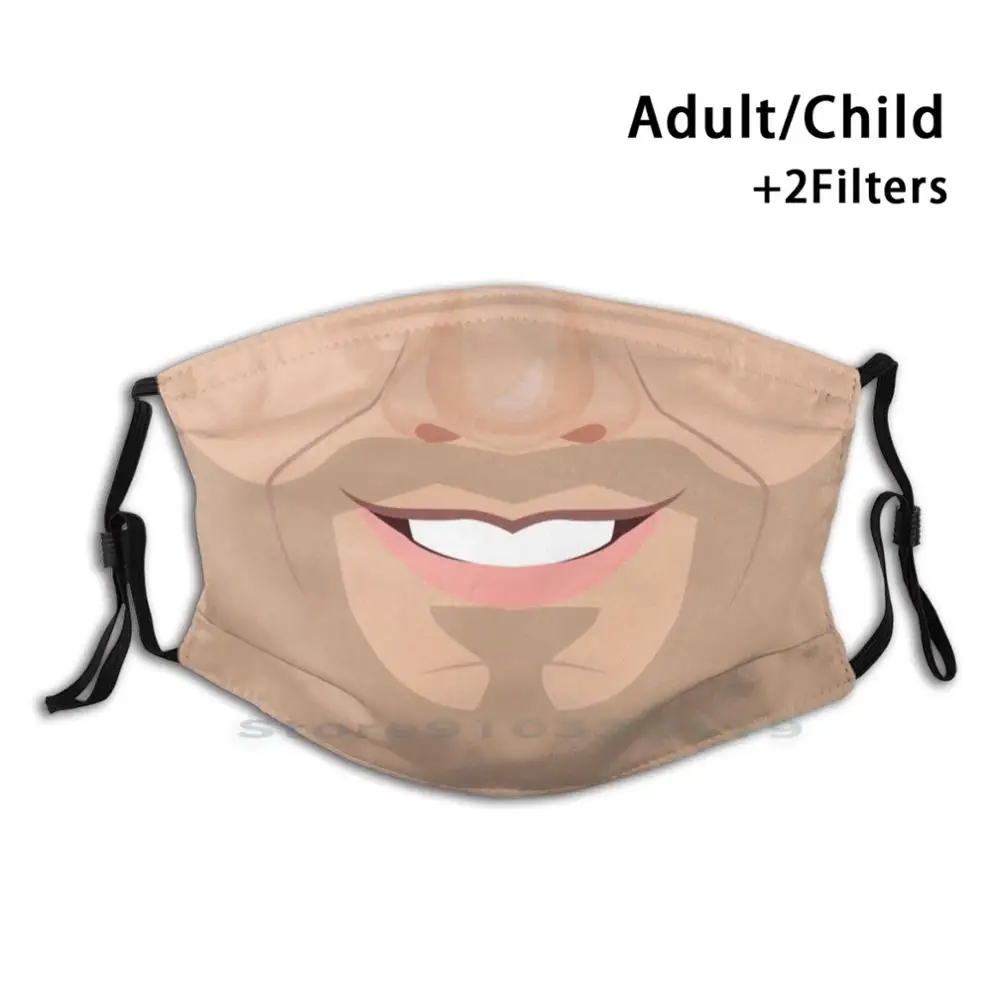 

Хипстерская стивная маска с принтом рта многоразовая маска с фильтром Pm2.5 маска для лица для детей Staysafe Улыбка женщины счастливая позитивна...