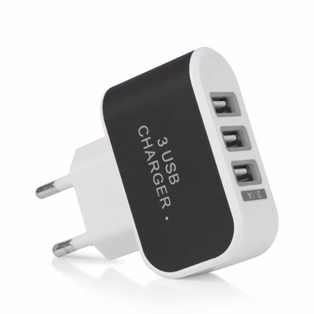 Powstro 3 USB порт Micro зарядка зарядное устройство концентратор ЕС США Разъем для samsung