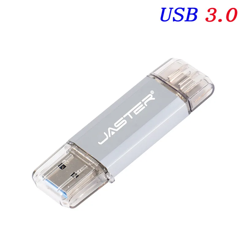 Корабль 3 в 1 OTG USB флэш-накопитель USB3.0 кабель+ кабель Micro usb+ кабель Тип-C Ручка Drive128GB 64 ГБ 32 ГБ оперативной памяти, 16 Гб встроенной памяти, 8 ГБ 4 ГБ флэш-накопитель для Android/ПК - Цвет: White