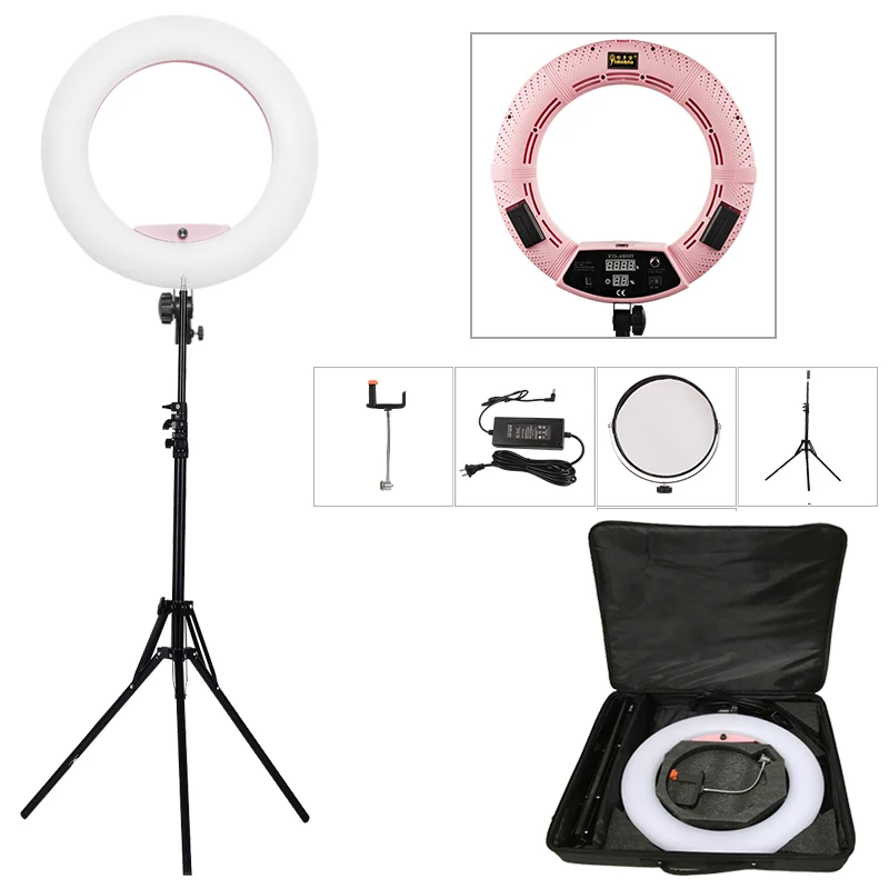 

Yidoblo 96W FD-480II 18" Dimmable LED Ring lamp Set 480 LED Studio Video Lighting Lamp Photographic Lighting + stand (2M)+ bag