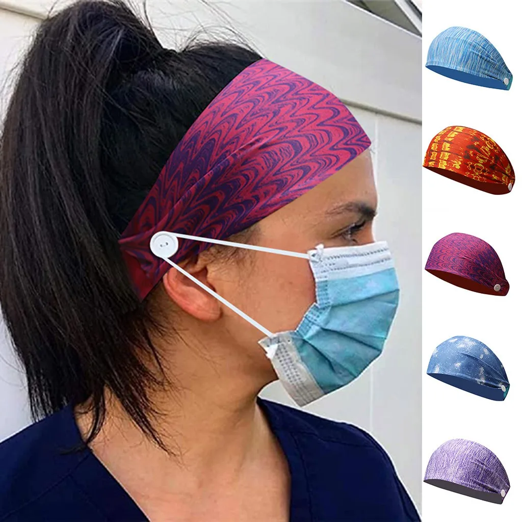 Повязка от пота на голову пробежек занятий йогой резинка для волос аксессуары