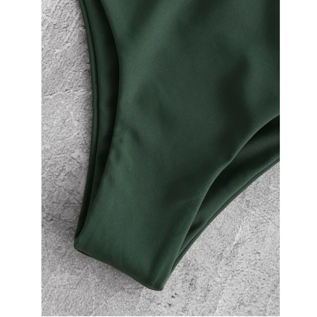 

bikinis 2019 mujer swimwear push up bikini set Women Print Tube up Two Pieces bathing suit Push-Up Swimsuit Beachwear