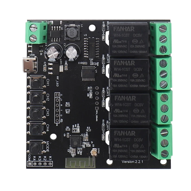 

4CH Tuya Switch Wifi Switch Module Wireless Relay Smart Life APP Remote Control Smart Timer For Smart Home Switch