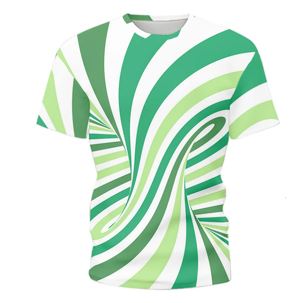 

2021 new summer men's T-shirt 3D digital printing three-dimensional short-sleeved sports T-shirt boys and girls tops