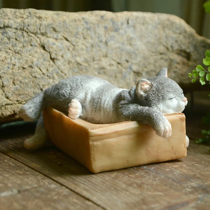 Повседневная коллекция фигурка милого котенка микро ландшафтное украшение