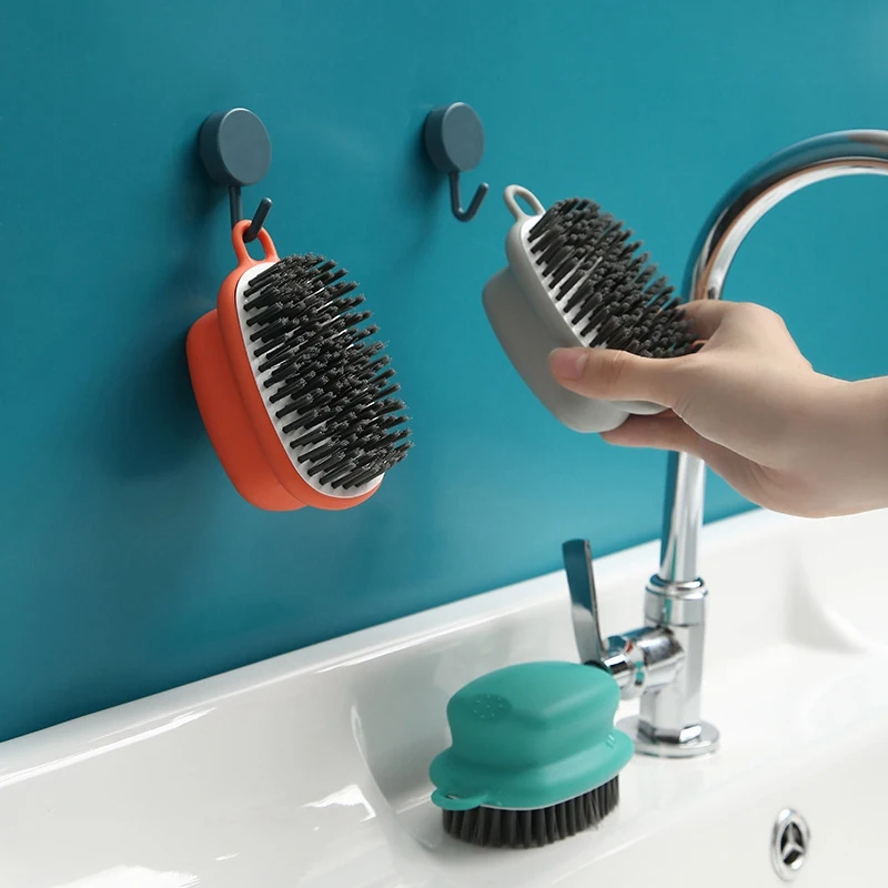 

Hangable Soft Bristles Household Plastic Laundry Brushes Small Brushes Wash Cleaning Tool