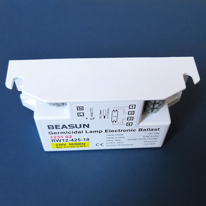 RW12 425 18 18A BEASUN 120V 230V 14 17W бактерицидная УФ лампа электронные балласты для лампы GPH287