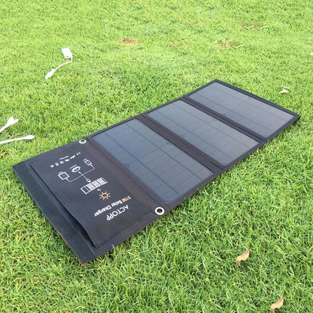 

21W Folding Dual USB Solar Panel Charger Board Module for Mobile Phone Tablet