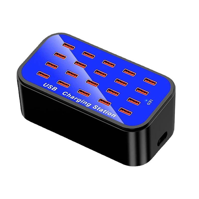 

Зарядное устройство на 20 портов USB, зарядная станция на 20 портов s 90W 20A, штепсельная вилка европейского стандарта