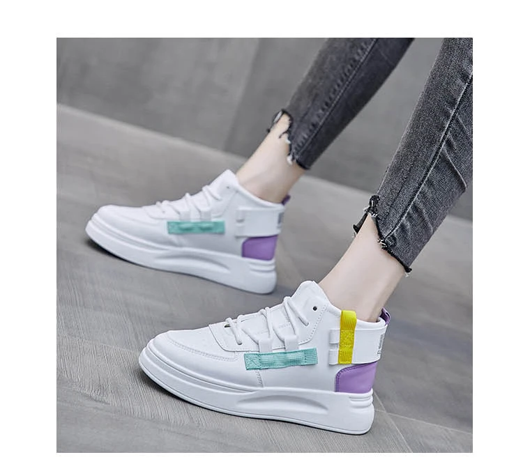 New 2020Women Canvas Shoes Breathable Fashion Brand Women Flat Woman Sneakers White shoes Plus Size 35-40 | Обувь