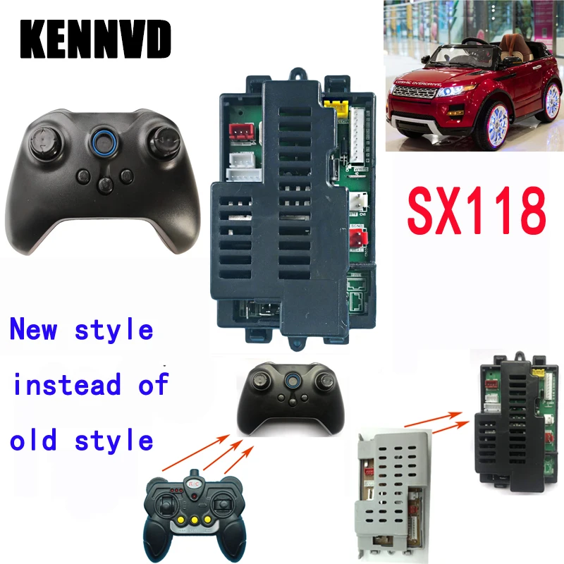 HLX SX118 Land Rover Children's electric car Bluetooth remote control receiver, SX118 controller for toy car 5ch 27mhz remote controller unit receiver board remote control for tank car toy radio system for 130 motor 6v 5v