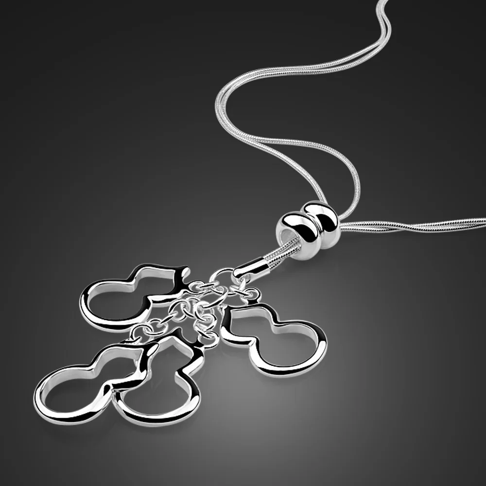 

Личность 100% 925 стерлингового серебра рок колье с кулоном Тыква цепочка на шею с панк ювелирные изделия из жемчуга для женщин подарок