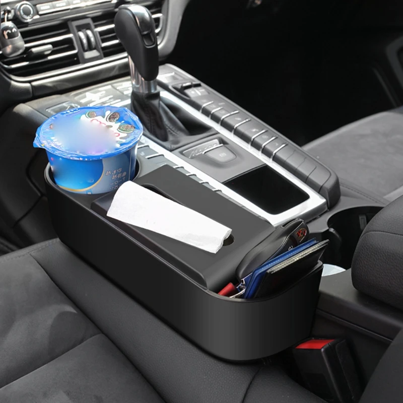 

2022 New Universal Fit Car Seat Crevice Storage Box Helps Reduce Distracted Driving Holds Phone Money Keys Tissue