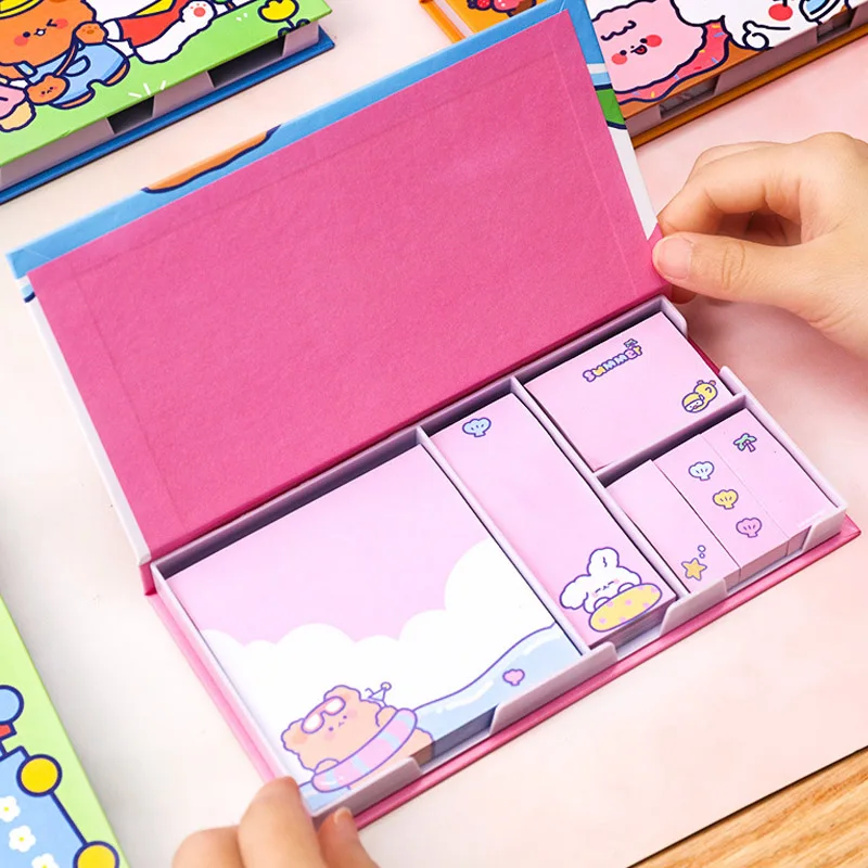 

480Sheets/Set Creative Cartoon Boxed Stickers Notes Animal Memo Pad Stationery Tearable Sticky Office Decor School Supplies