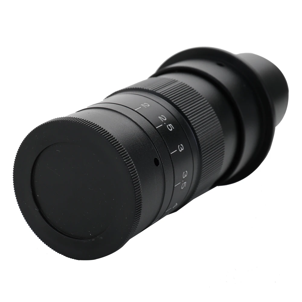 Регулируемый 120X-300X зум C-mount объектив 0.7X ~ 4.5X увеличение 25 мм для мультимедийного