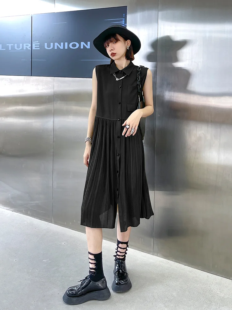 XUXI – robe Sexy sans manches pour femmes, Streetwear, ample, Slim, coréen, au-dessus du genou, jupe fine, été 2021, E2202