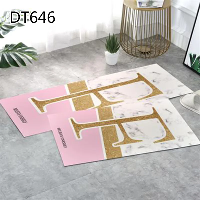1PCS Anti-slip Doormat Kitchen Geometric Printed Doormat For Living Room Bedroom Home Decor Popular Washable Simple Door Mat - Цвет: 4