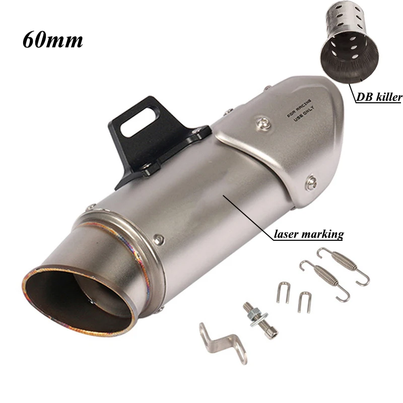 Выхлопная труба из стали универсальный глушитель выхлопной трубы мотоцикла с