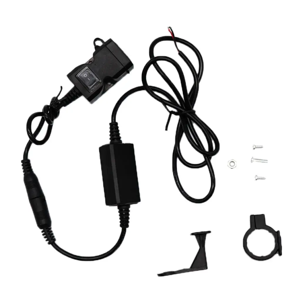 

Водонепроницаемое зарядное устройство для мотоцикла с двумя USB-портами 12-24 В