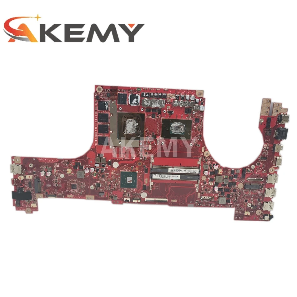 Verkaufen GL704GM Laptop Motherboard Für ASUS ROG Strix NARBE II GL704GM S7CM Original Mainboard HM370 I7-8750H GTX1060 V6G