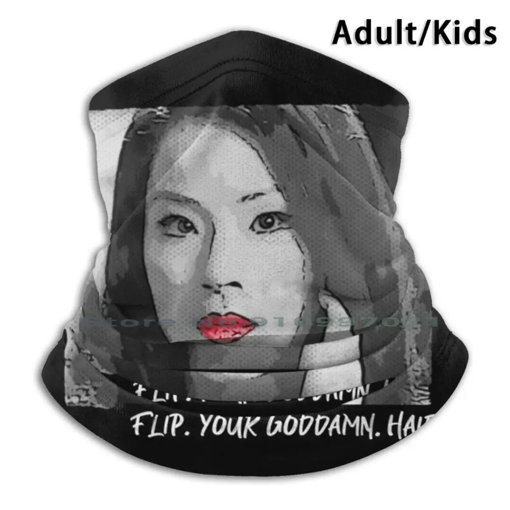 

«Ангелы Люси Лю»: раскладной шарф для волос, маска для шеи, обогреватель для лица, платок, бандана, Люси Лю шарлис