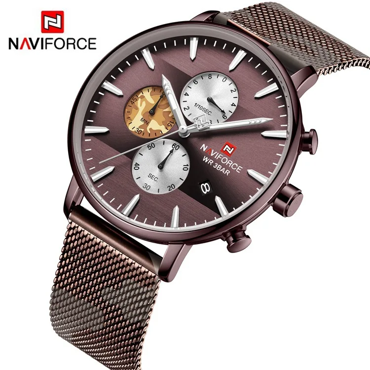 

NAVIFORCE/ NF9169 camouflage band men's quartz watch luminous calendar multifunctional men's watch