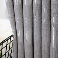 curtains for living dining room bedroom modern simple brief silver curtain pure color knit blackout window decoration curtains