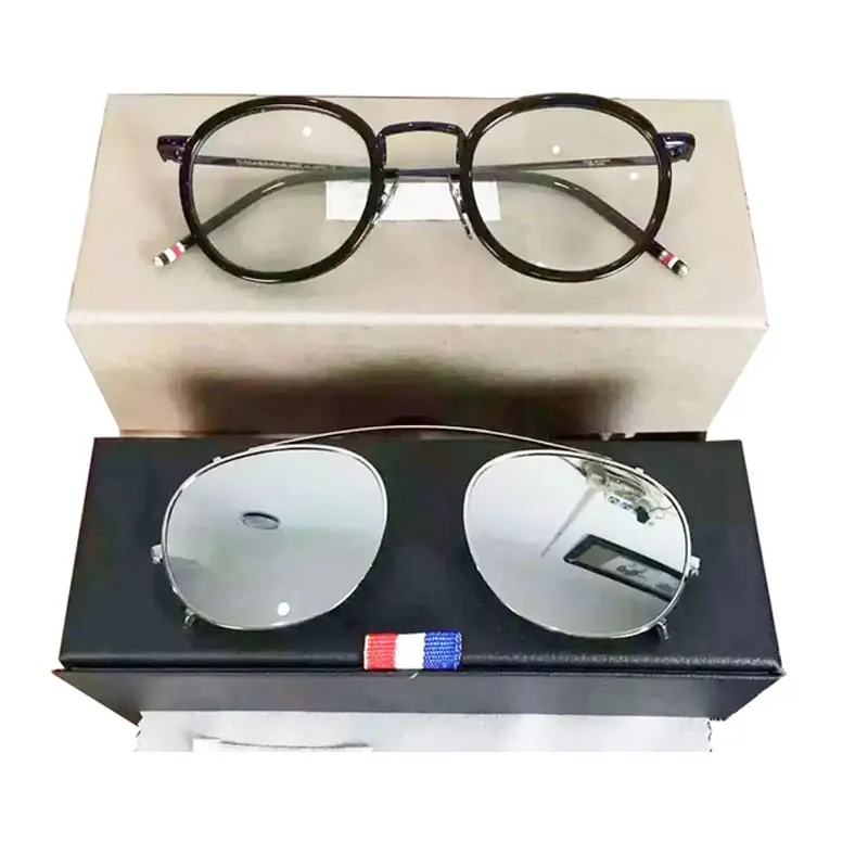 Оправа для очков New york thom мужчин и женщин Оптические солнцезащитные аксессуары TB710 с зажимом в оригинальной