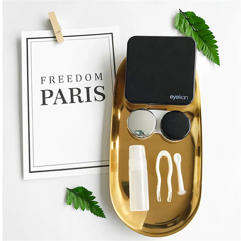 Новое поступление светоотражающий чехол для контактных линз с зеркалом женский