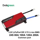 Литий-ионный аккумулятор Deligreen 24S 80A 100A 120A 200A 250A 72 в 84 в PCMPCBBMS для 3,65 в LiFePO4 4,2 в LiNCM