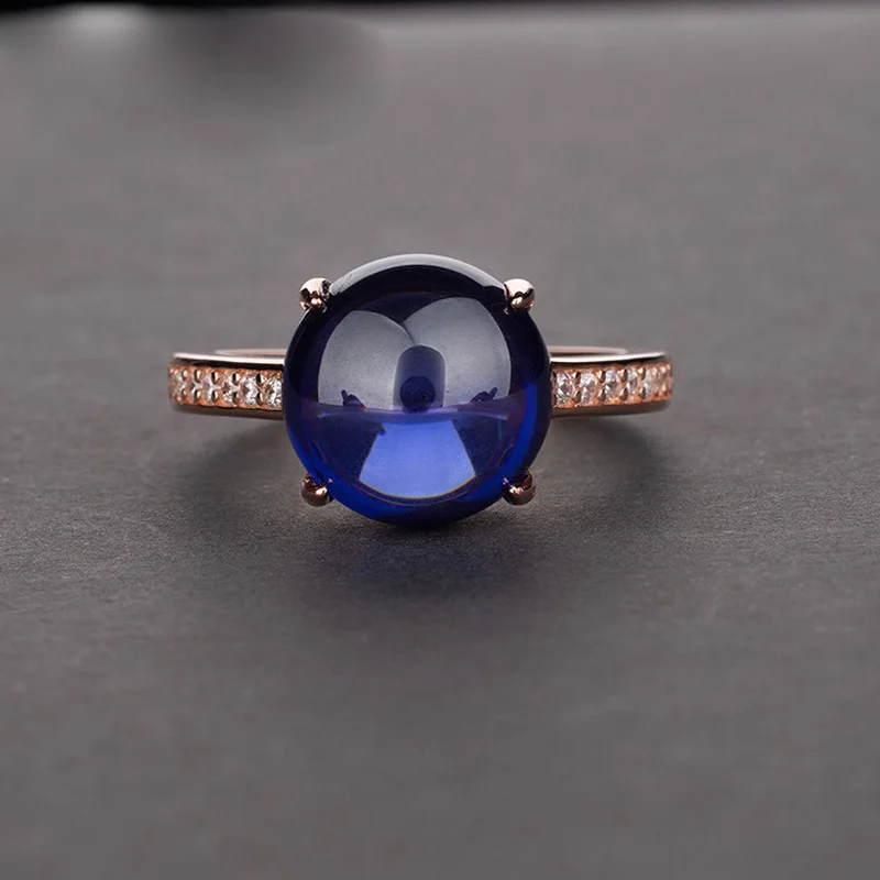 

Classic 100% 925 Sterling Silver Cut Oval High Carbon Diamond Anniversary Rings For Women Elegant Cocktail Party Fine Jewelry