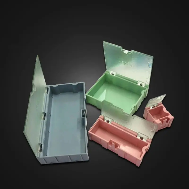 

9pcs/set SMD Container SMT IC Electronic Component Mini Storage Box Jewelry Case D08D