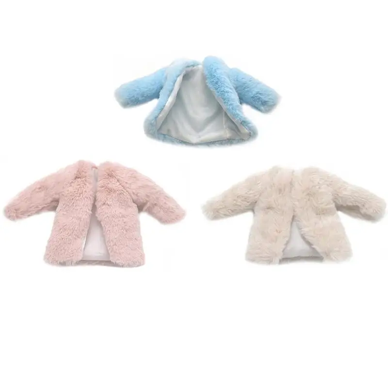 

Clothes Coat Rabbit Fur Plush For Dolls Clothes Handmade Fashion Dolls Accessories