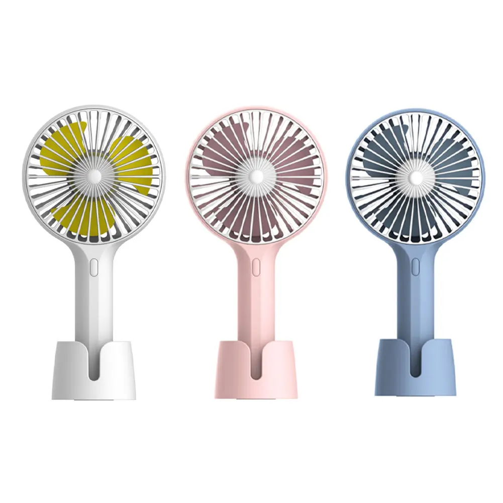 

USB Mini Handheld Fan 1800mAh Portable Rechargeable Cooling Fan Removable Base Air Cooler Outdoor Travel hand fan Desktop Fan